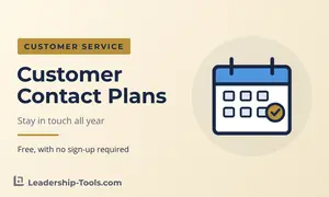 customer contact plan hero: a calendar with a gold check mark