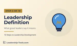 step 2 leadership definition hero: a lightbulb