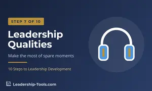 step 7 develop leadership qualities hero: headphones