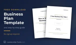free business plan template and step-by-step guide covers