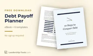 free debt payoff planner ebook and financial records template