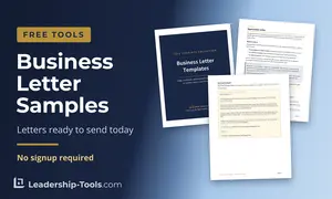 free business letter templates with a template collection cover and completed sample letters