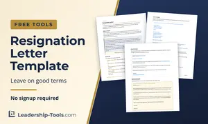 free resignation letter template with the letter and email versions