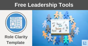 Role clarity template illustration with diverse team figures and leadership concept