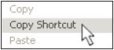 copy shortcut