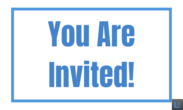 You Are Invited card