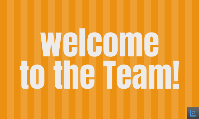 Welcome To The Team card