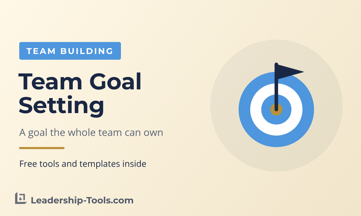 team goal setting article hero: a target with a flag in the center