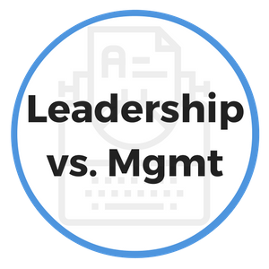 management vs leadership