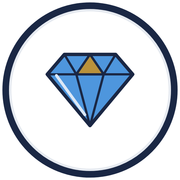 step 5 find your strengths icon: a gem
