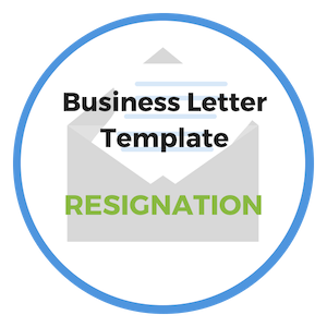 resignation letter