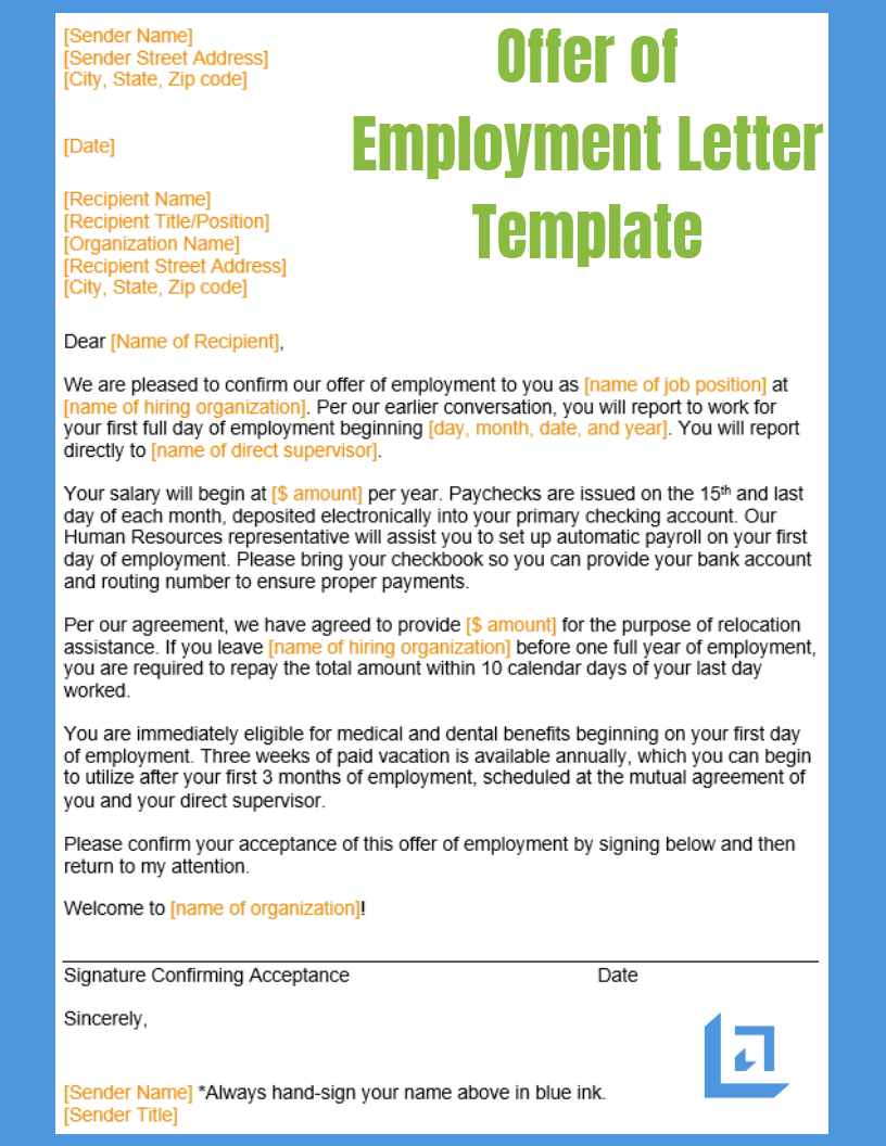 8 Job Offer Letter Templates For Every Circumstance Plus