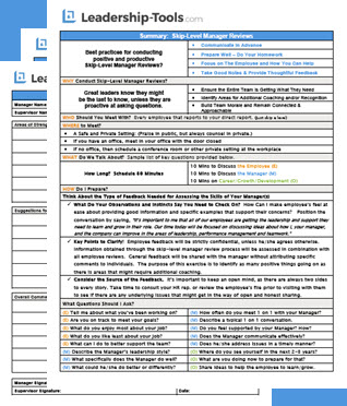 manager review forms