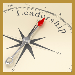 Leadership compass illustrating strategic direction for developing future leaders