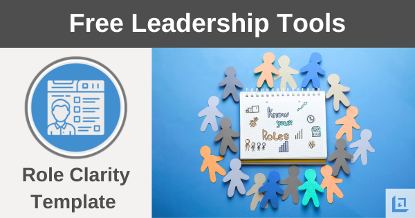 Role clarity template illustration with diverse team figures and leadership concept