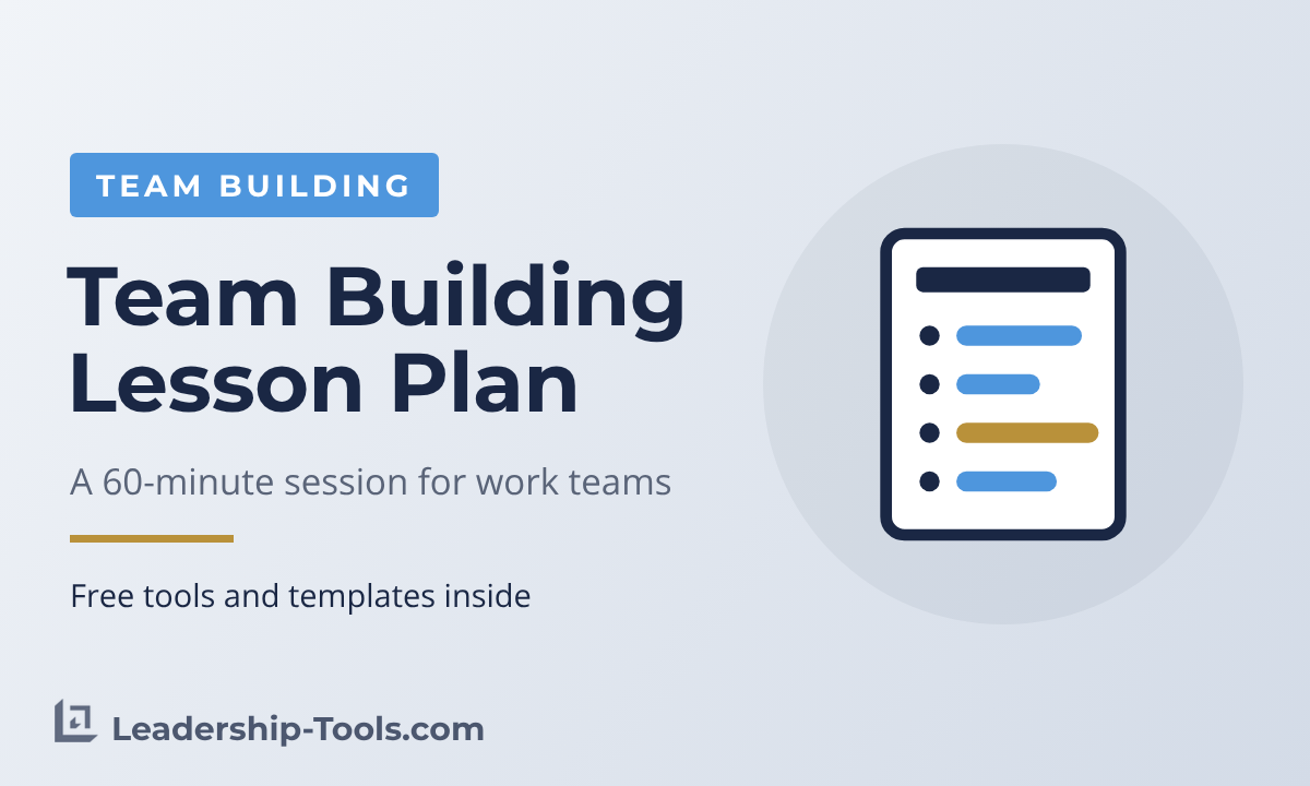 team building lesson plan article hero: a session agenda with timed blocks