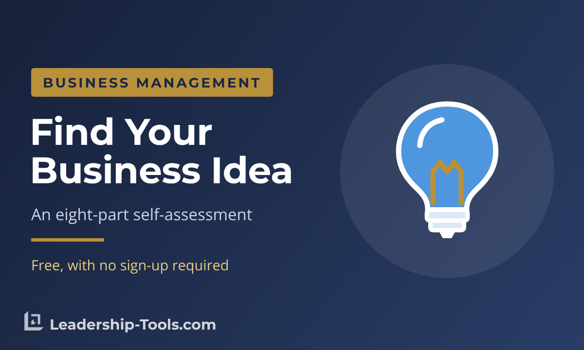 Small Business Idea | Leadership-Tools small business idea hero: a light bulb with a gold filament