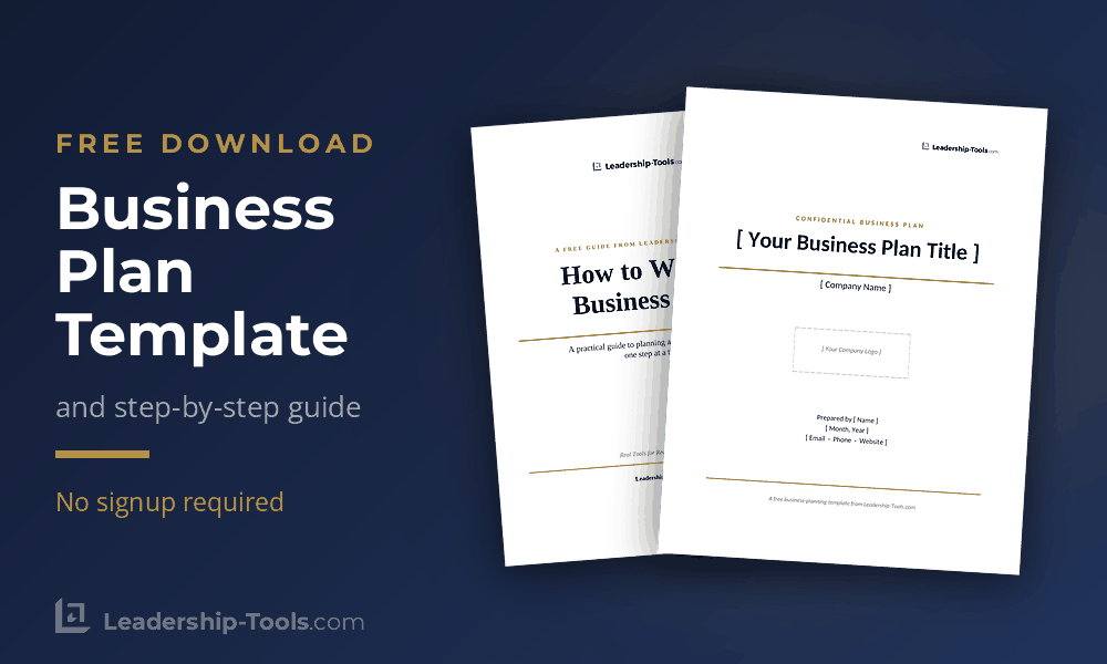 free business plan template and step-by-step guide covers