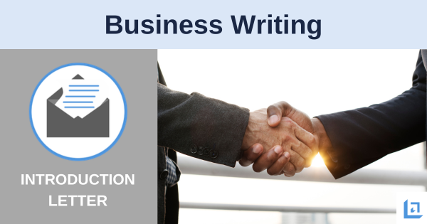 introduction letter sample with two business people shaking hands