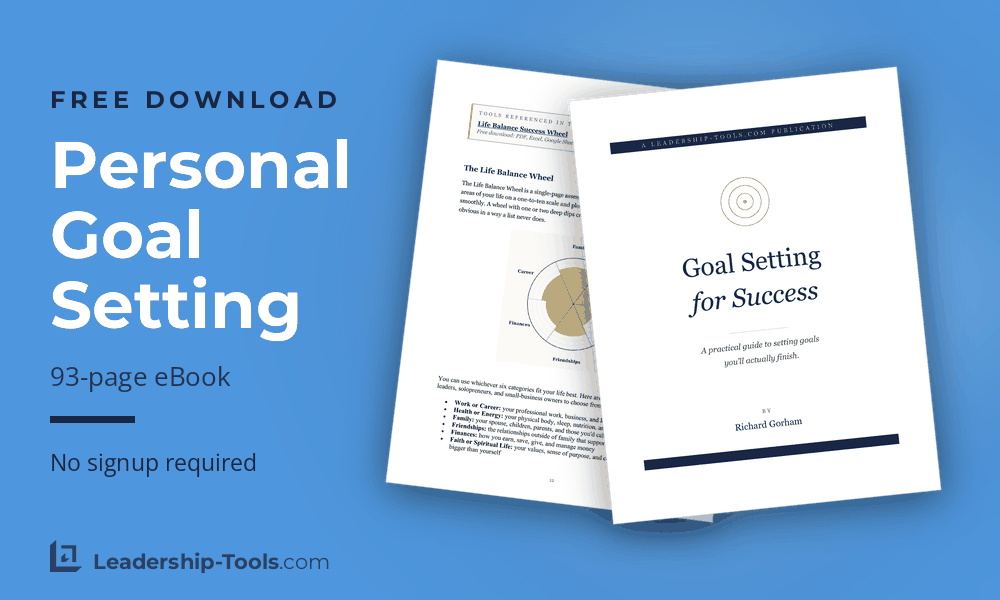 free personal goal setting course ebook and interior pages