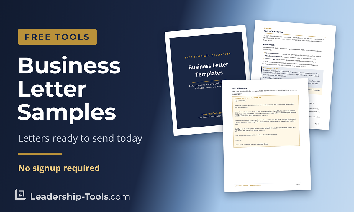 free business letter templates with a template collection cover and completed sample letters